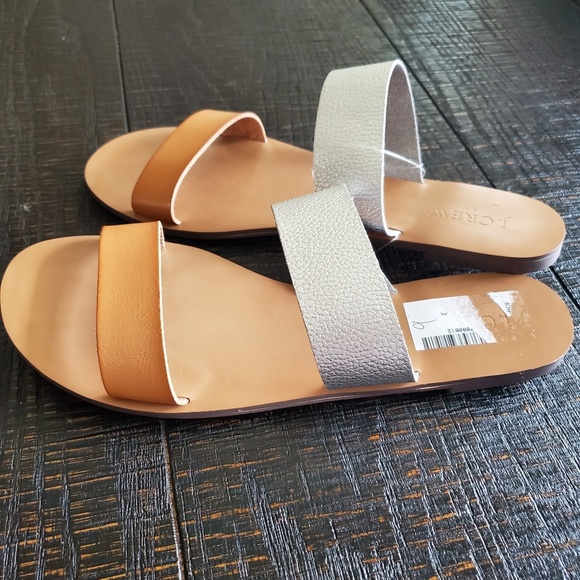 J.Crew mixed texture boardwalk slides (NWOT) - Picture 3 of 5